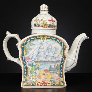 Vintage James Sadler The World Of Tea Collection "TEA CLIPPER" Teapot